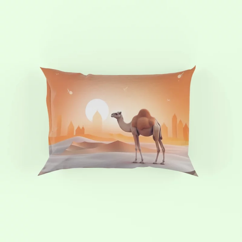 Eid al-Adha Camel Artwork Pillow Case