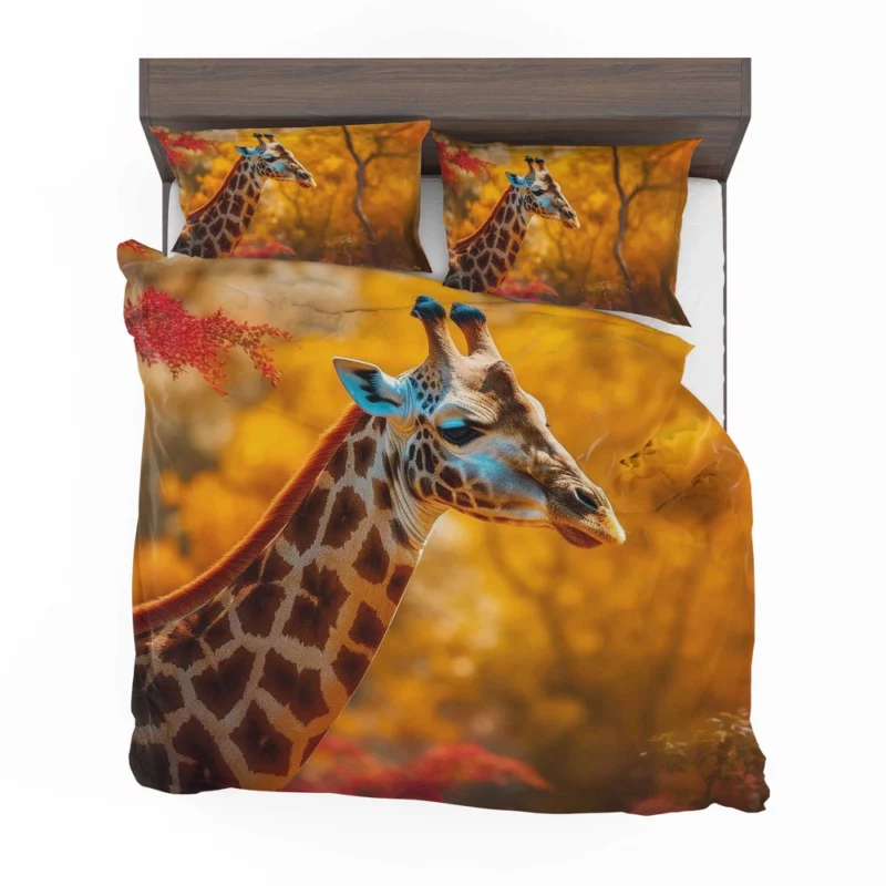 Elegant Giraffe Generated by AI Bedding Set 2