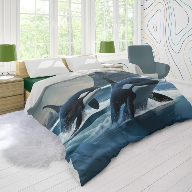 Elegant Glass Vase Design Duvet Cover