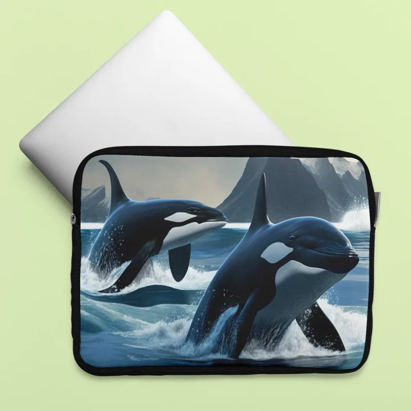 Elegant Glass Vase Design Laptop Sleeve