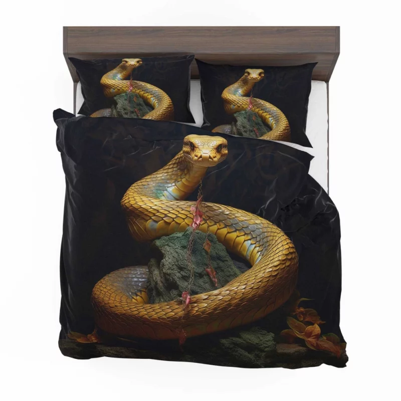 Elegant King Cobra Artwork Bedding Set 2