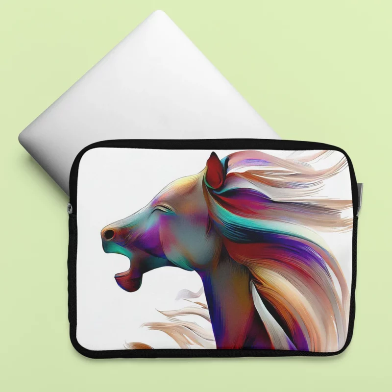 Elegant White Horse Laptop Sleeve