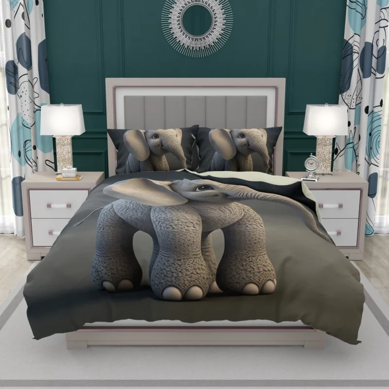 Elephant With Large Earrings Bedding Set 2