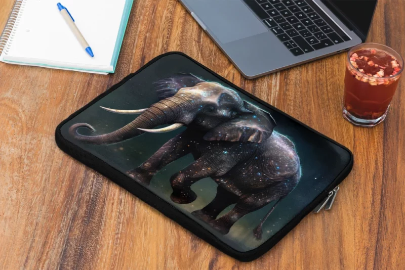 Elephant With Star Accents Laptop Sleeve 2