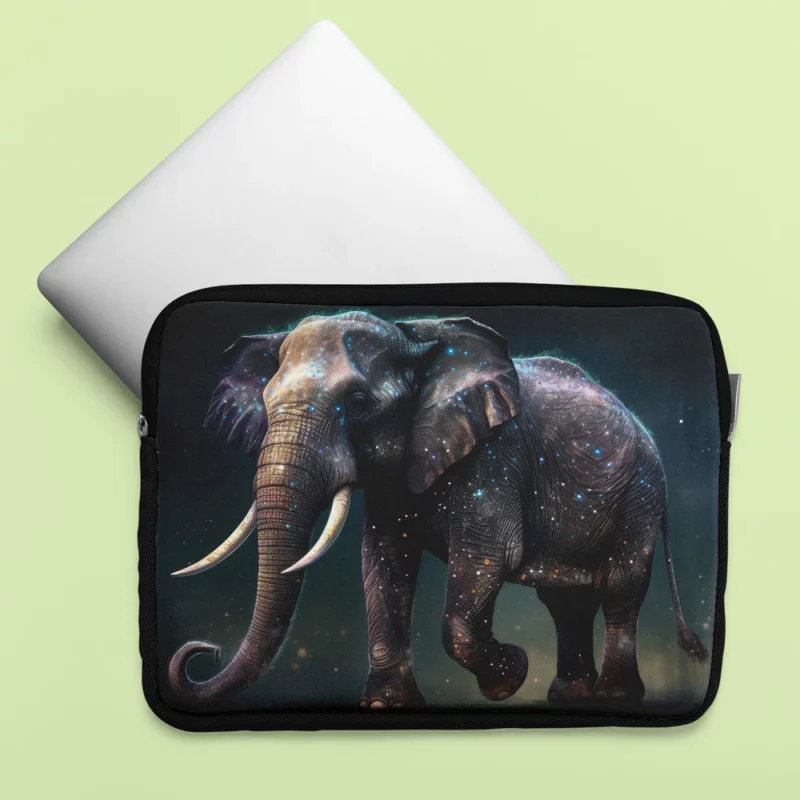 Elephant With Star Accents Laptop Sleeve