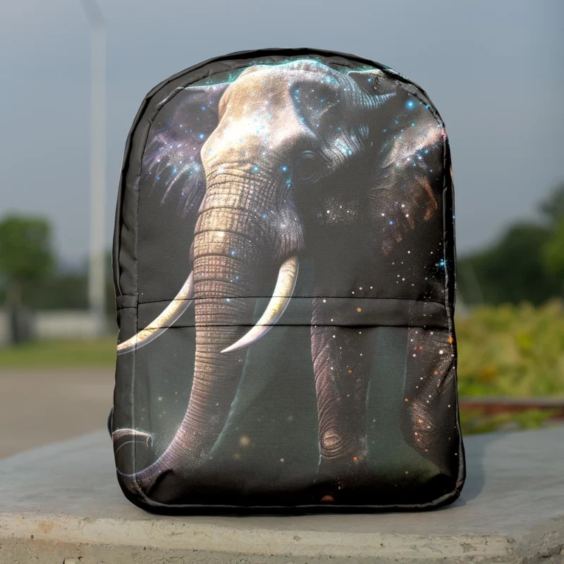 Elephant With Star Accents Minimalist Backpack