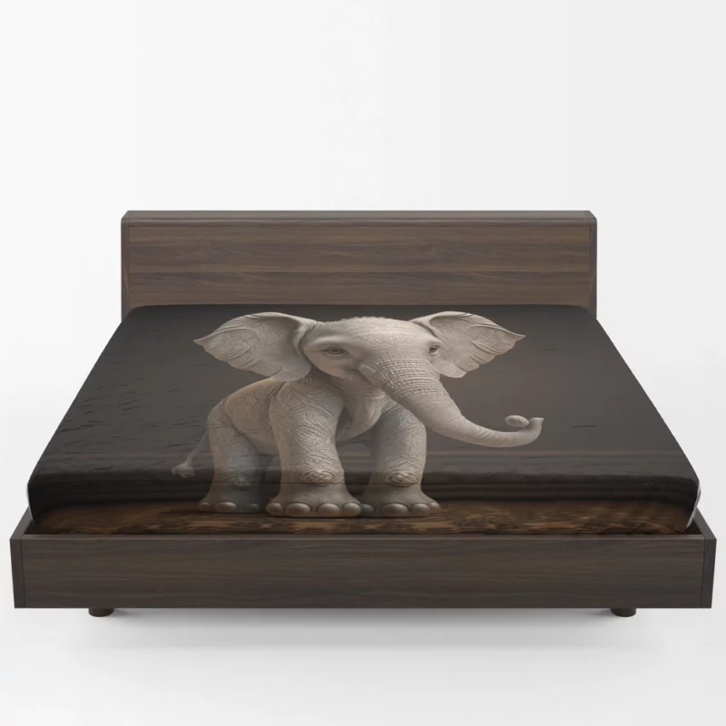 Elephant With a Big Nose Fitted Sheet 1