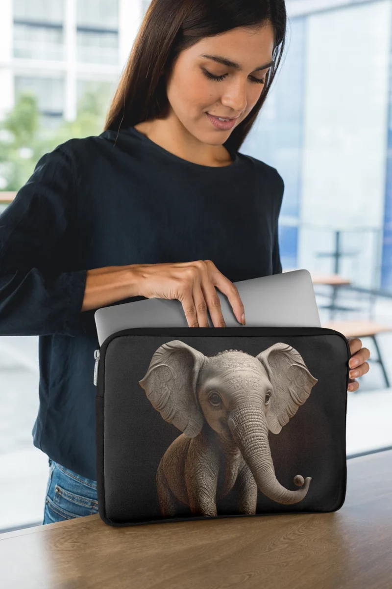 Elephant With a Big Nose Laptop Sleeve 1