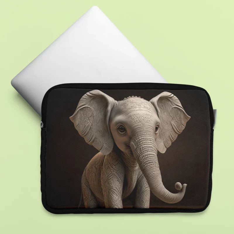 Elephant With a Big Nose Laptop Sleeve