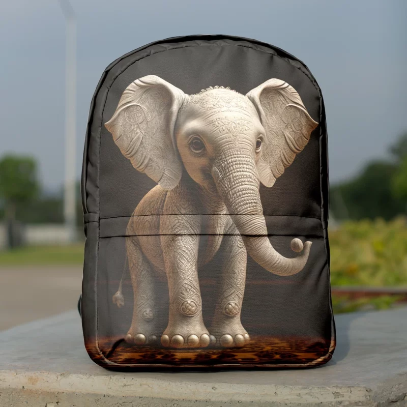 Elephant With a Big Nose Minimalist Backpack