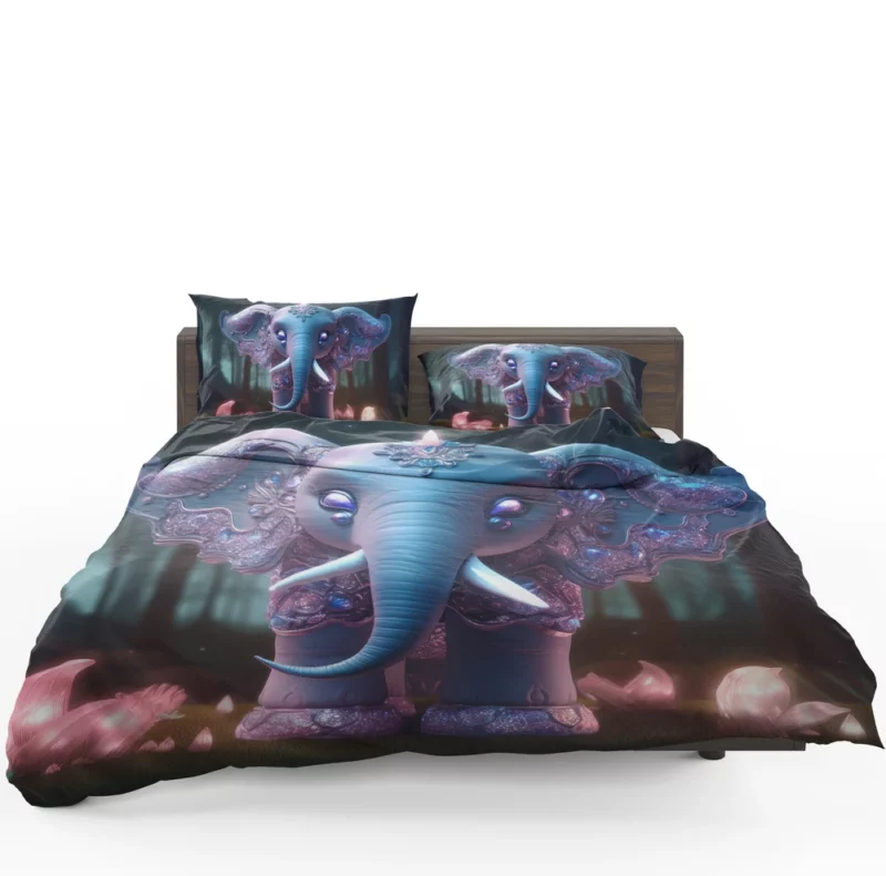 Elephant in the Dark Forest Bedding Set 1