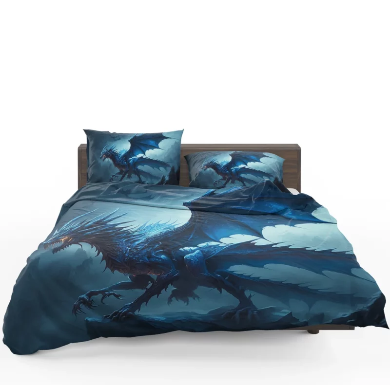 Epic Blue Dragon Artwork Bedding Set 1