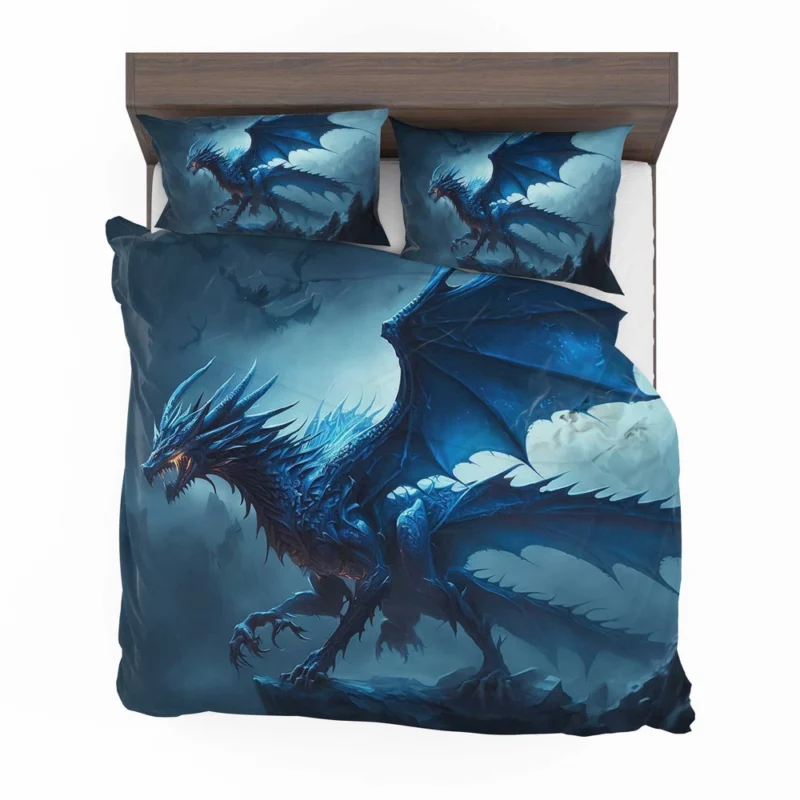 Epic Blue Dragon Artwork Bedding Set 2