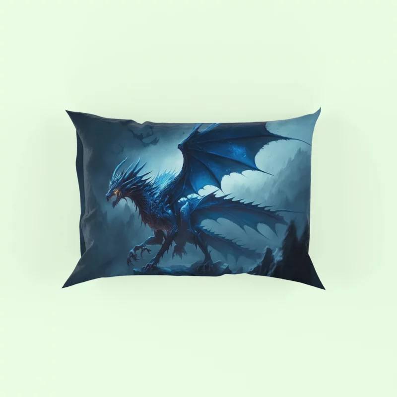 Epic Blue Dragon Artwork Pillow Case