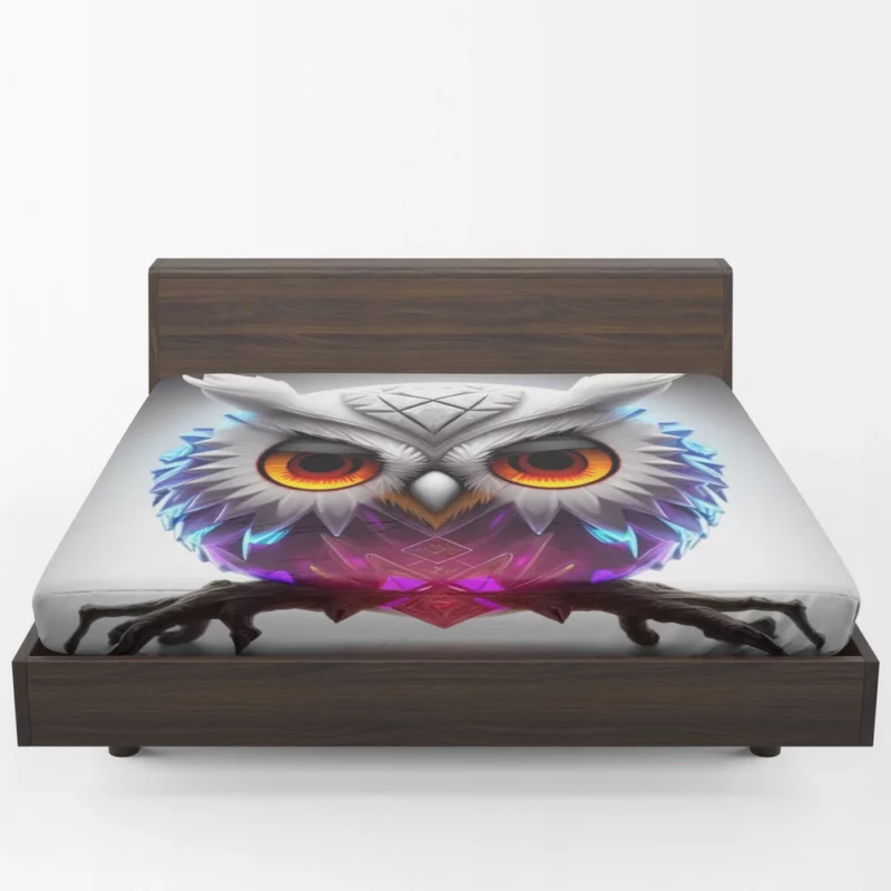 Ethnic Owl Design Fitted Sheet 1