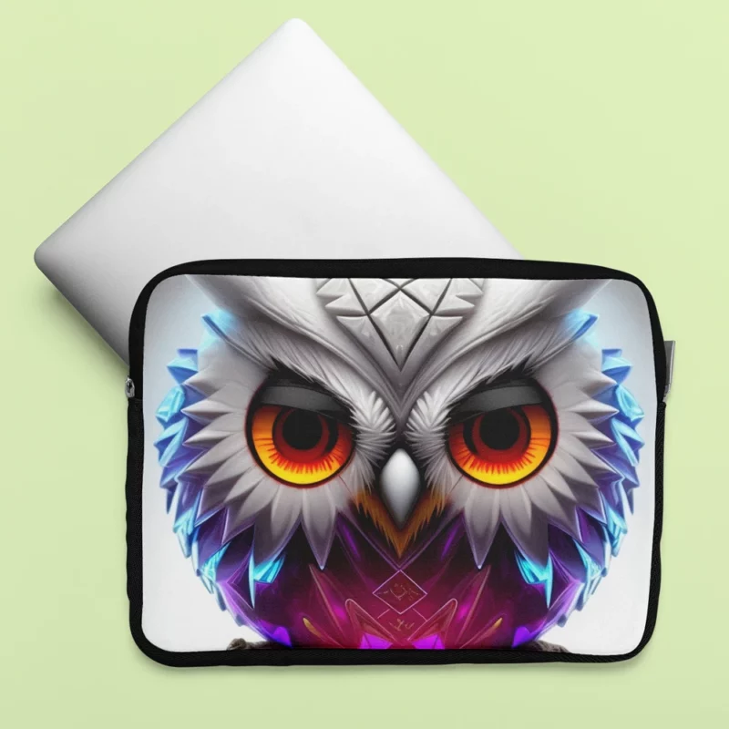 Ethnic Owl Design Laptop Sleeve