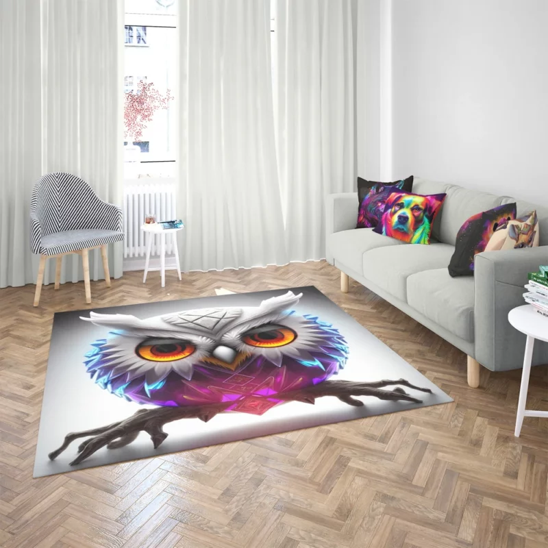 Ethnic Owl Design Rug 2