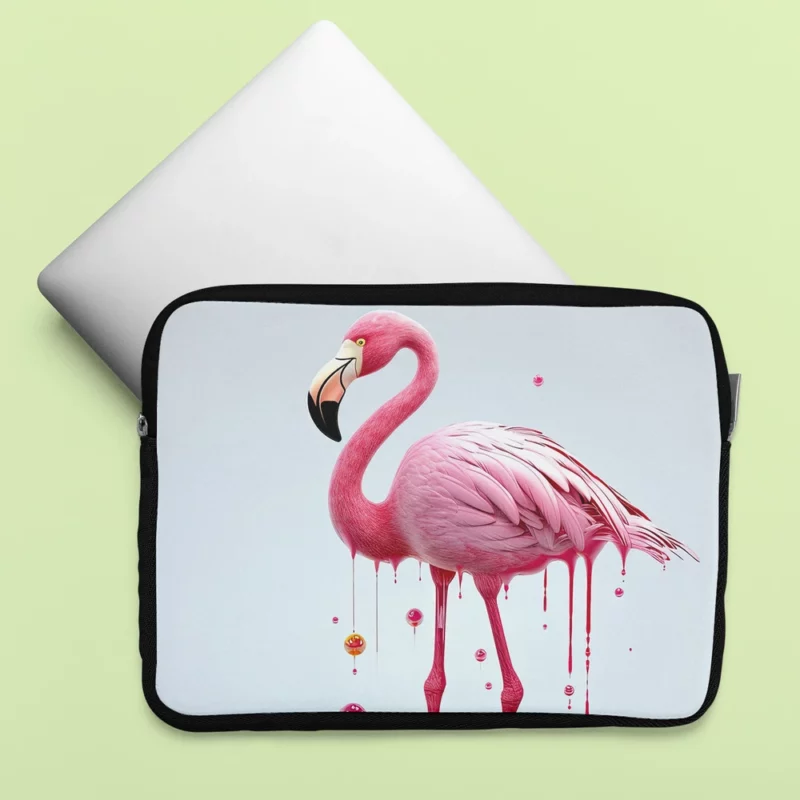 Exotic Pink Bird Artwork Laptop Sleeve