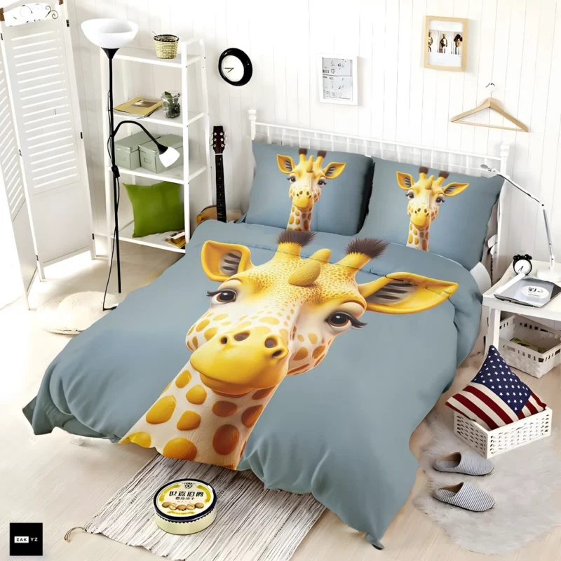 Fantastical Horned Giraffe Bedding Set