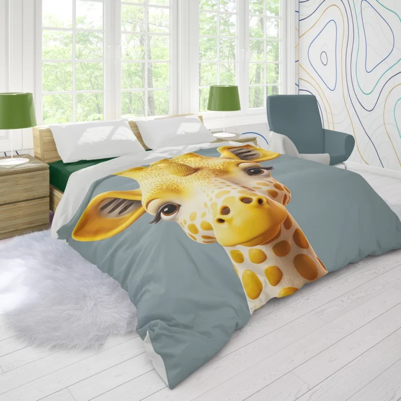 Fantastical Horned Giraffe Duvet Cover