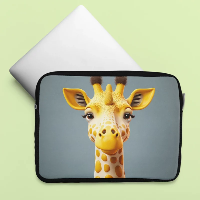 Fantastical Horned Giraffe Laptop Sleeve