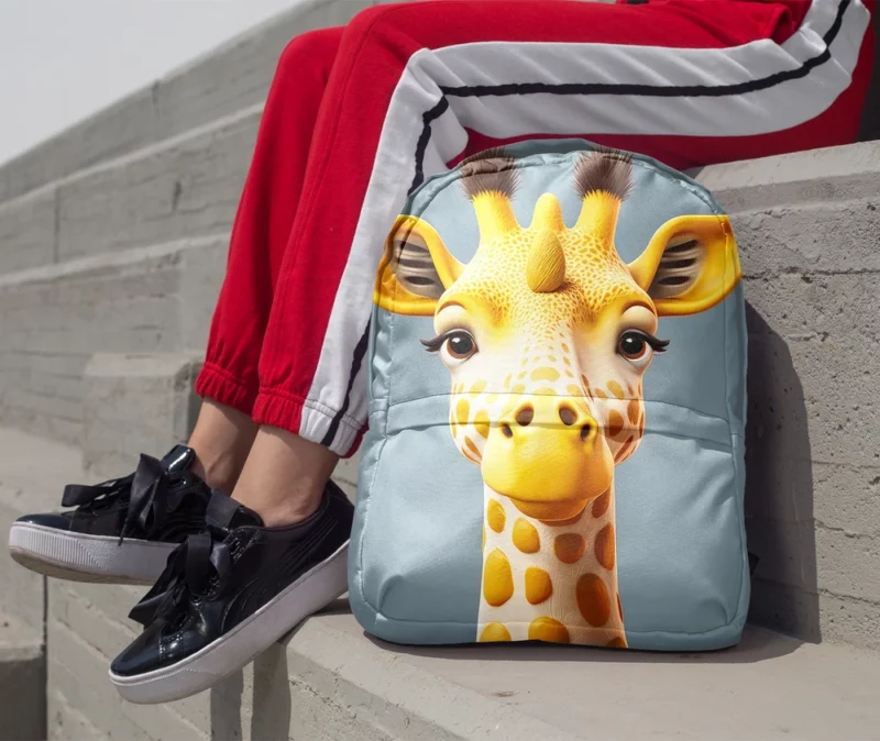 Fantastical Horned Giraffe Minimalist Backpack 1