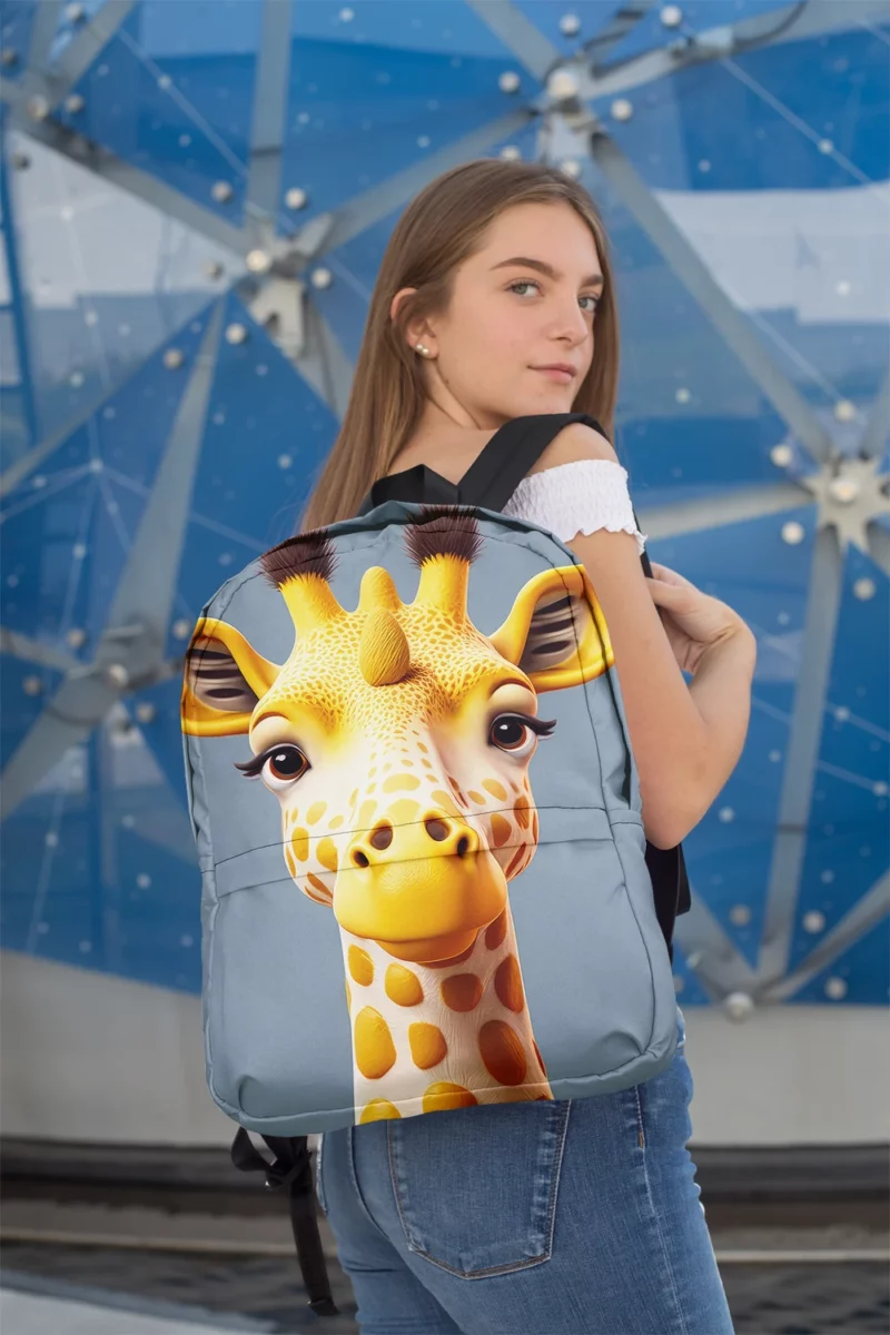 Fantastical Horned Giraffe Minimalist Backpack 2