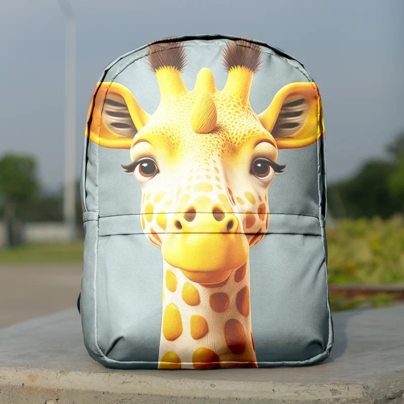 Fantastical Horned Giraffe Minimalist Backpack