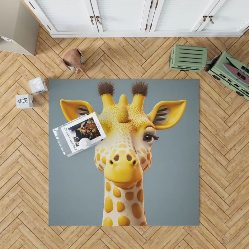 Fantastical Horned Giraffe Rug