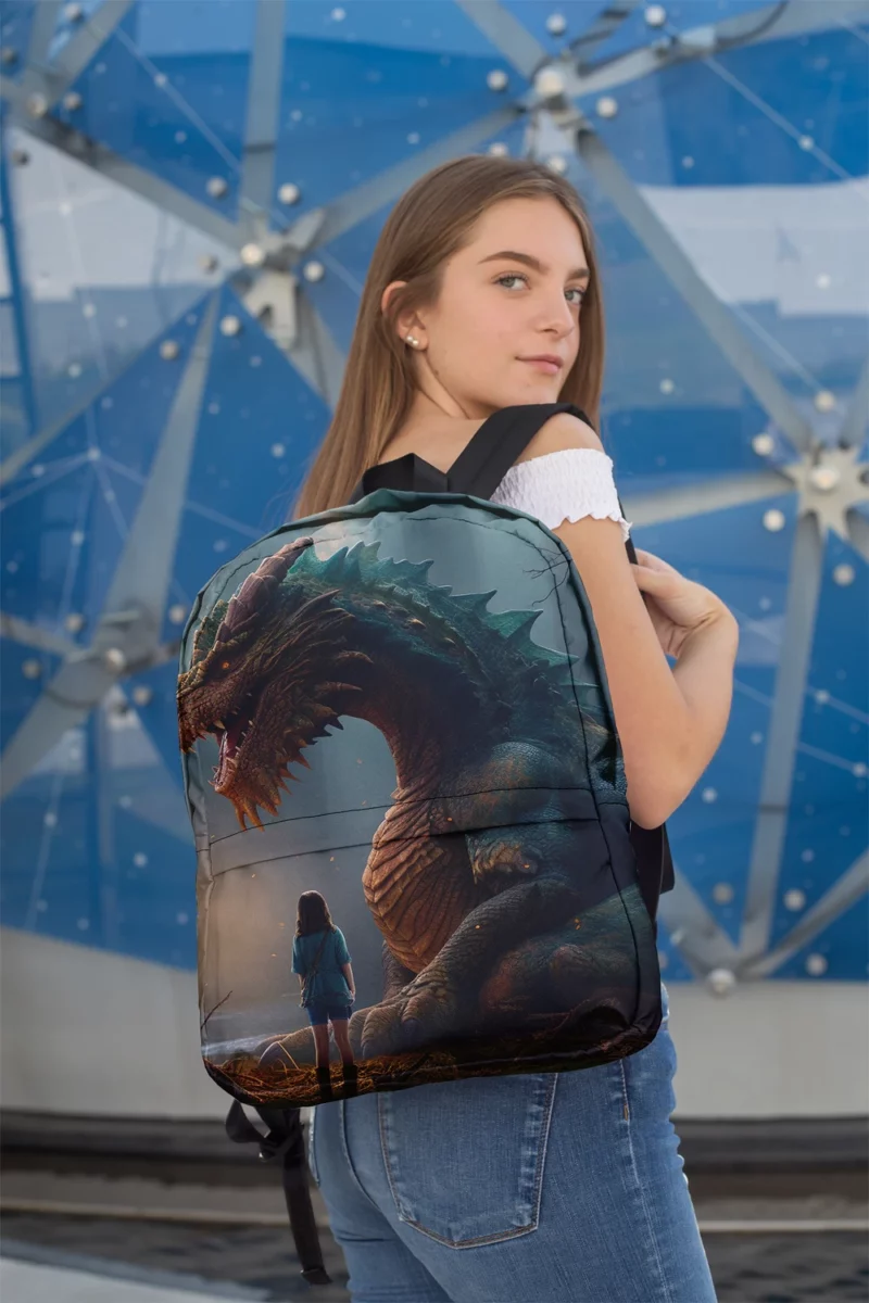 Fantasy Dragon Artwork Minimalist Backpack 2