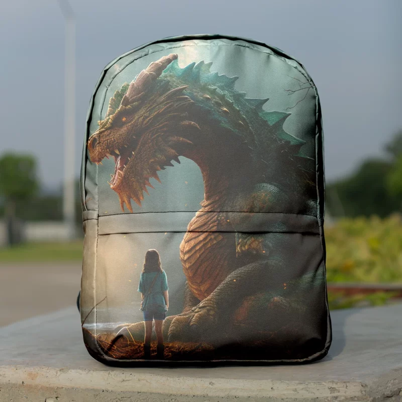 Fantasy Dragon Artwork Minimalist Backpack