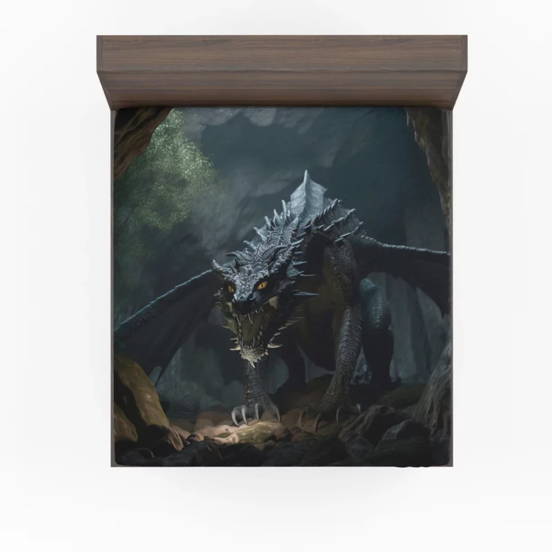 Fantasy Dragon Illustration Fitted Sheet