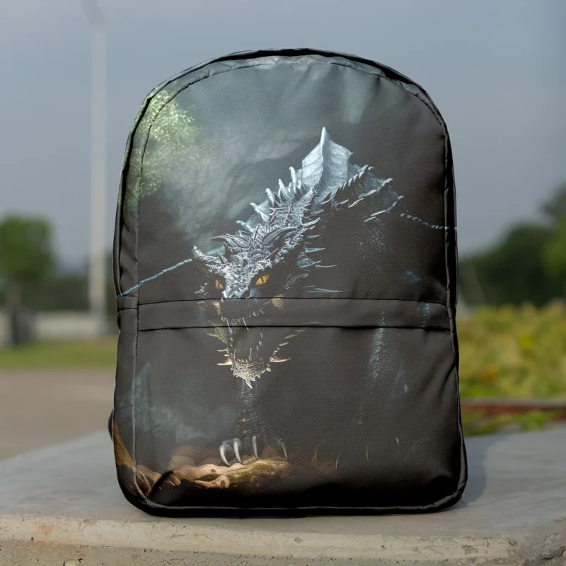 Fantasy Dragon Illustration Minimalist Backpack