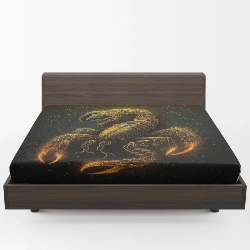 Fantasy Scorpio Zodiac Art Fitted Sheet 1