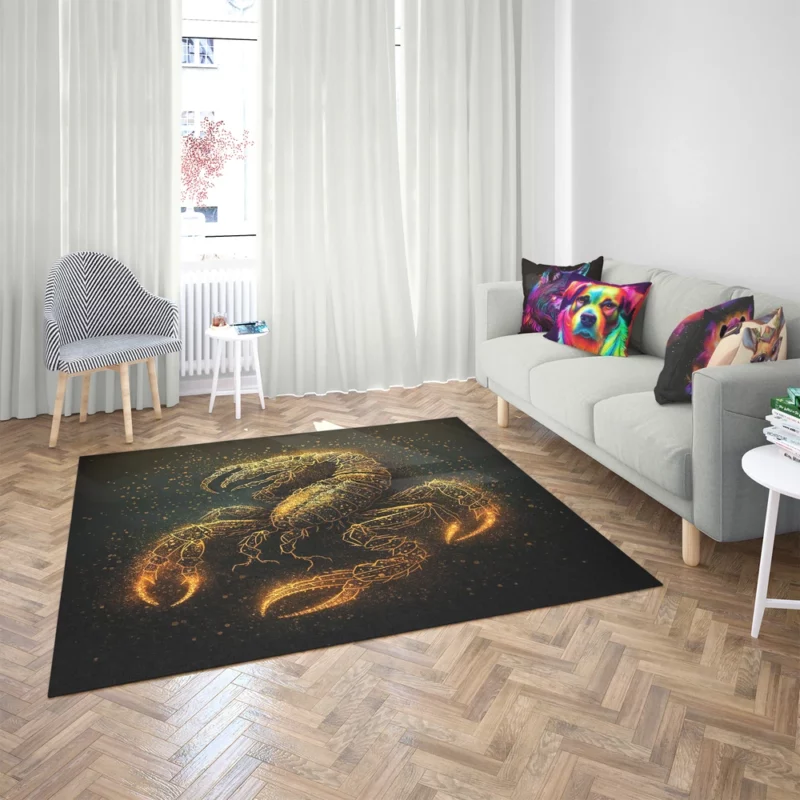 Fantasy Scorpio Zodiac Art Rug 2