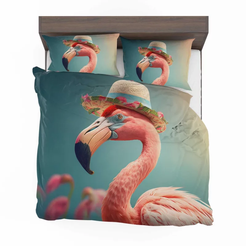 Flamingo With Flower Garland Bedding Set 2