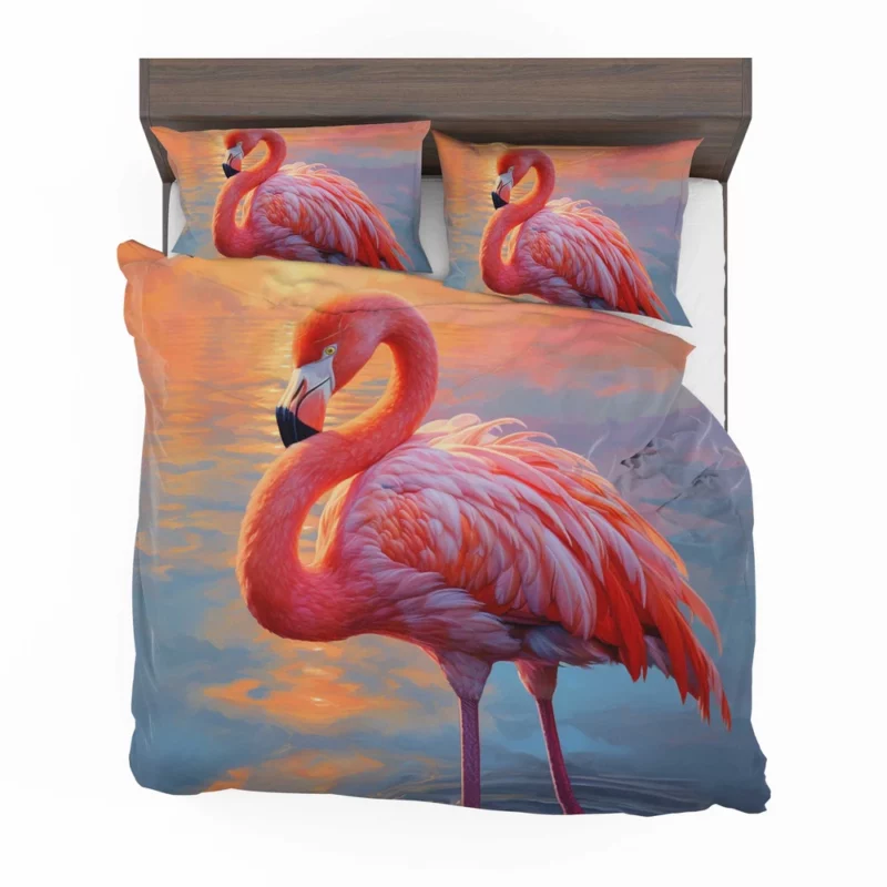 Flamingo in Sunlight Bedding Set 2