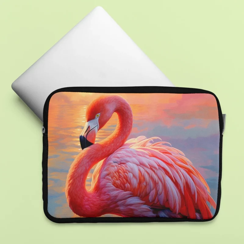 Flamingo in Sunlight Laptop Sleeve