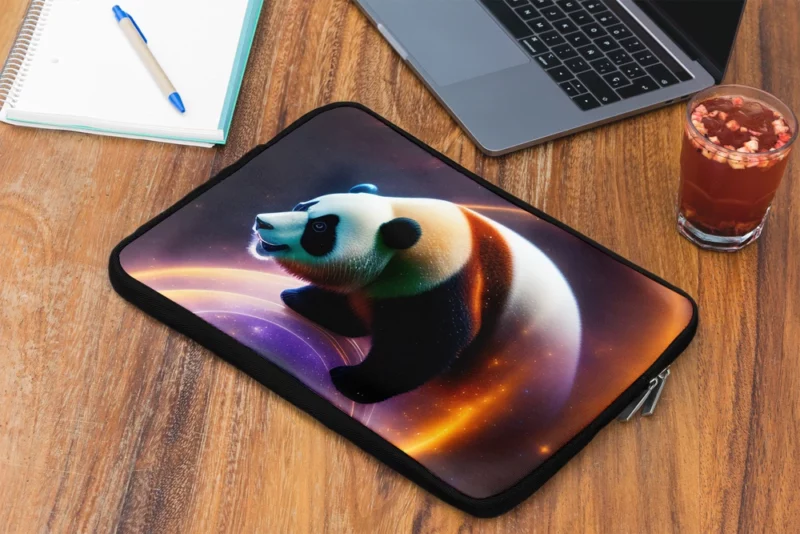 Flying Panda in a Galaxy Laptop Sleeve 2