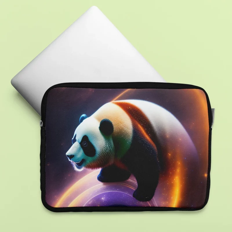 Flying Panda in a Galaxy Laptop Sleeve