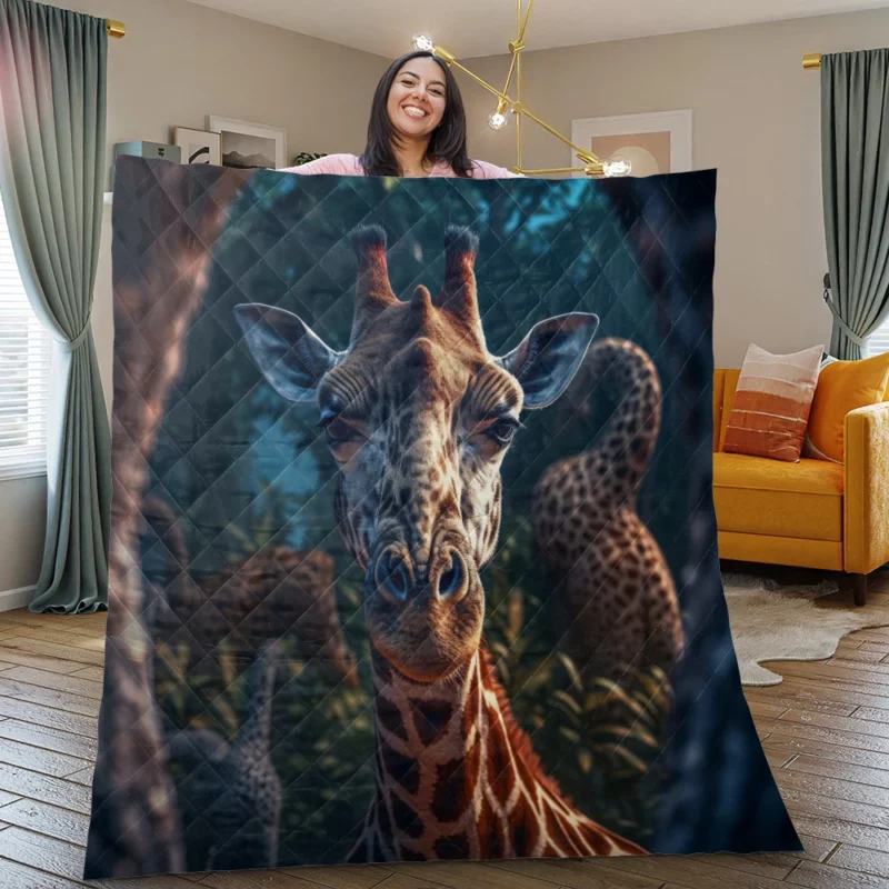 Forest Wildlife Photography Quilt Blanket