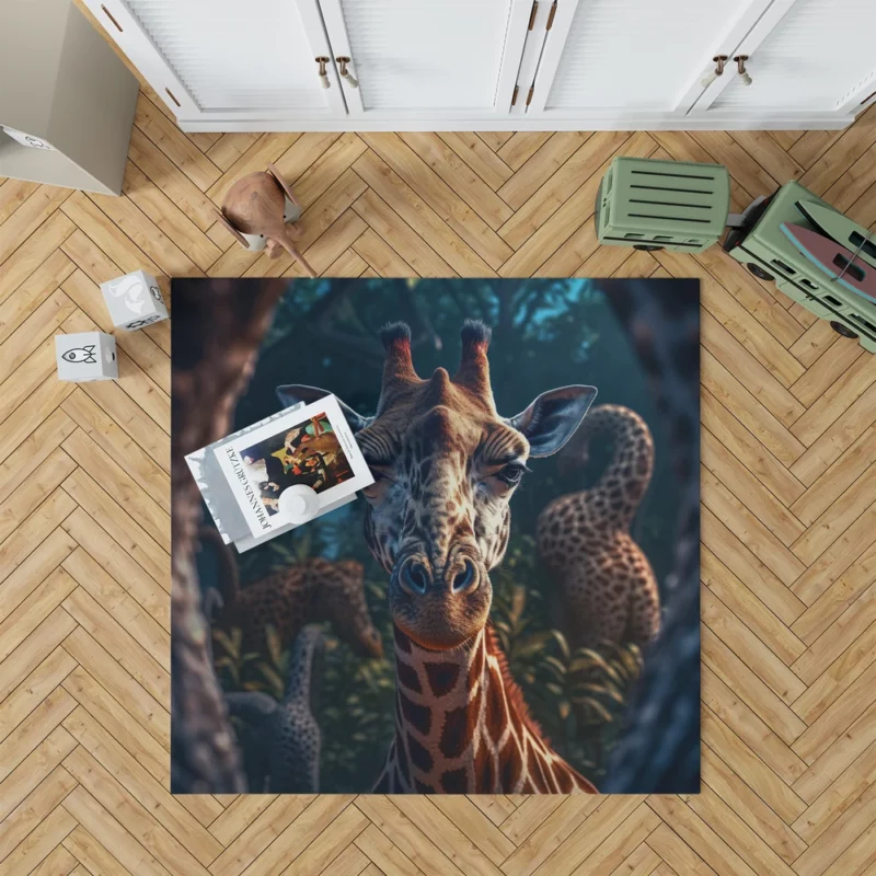 Forest Wildlife Photography Rug