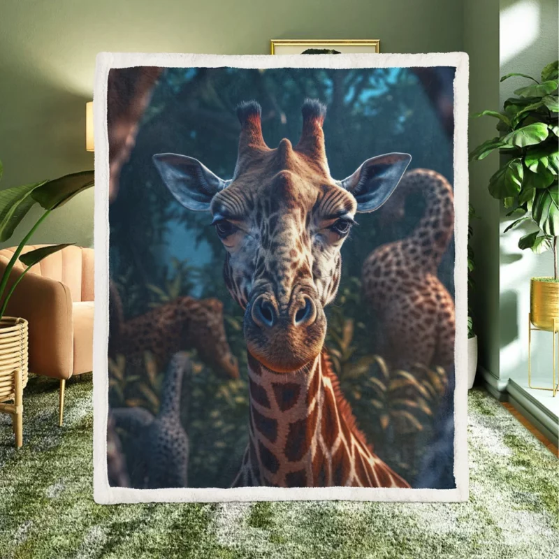 Forest Wildlife Photography Sherpa Fleece Blanket