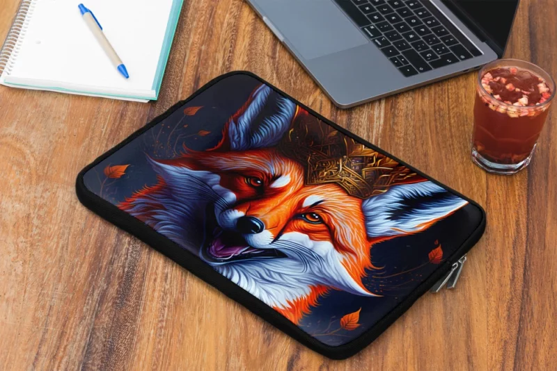 Fox Illustration Artwork Laptop Sleeve 2