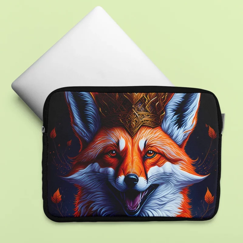 Fox Illustration Artwork Laptop Sleeve