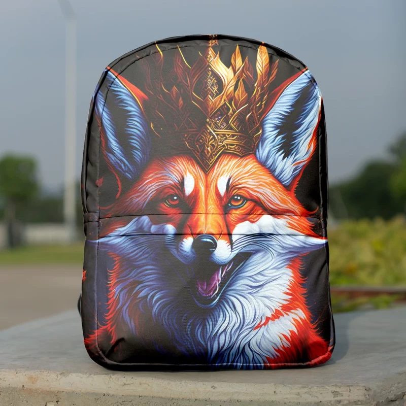 Fox Illustration Artwork Minimalist Backpack