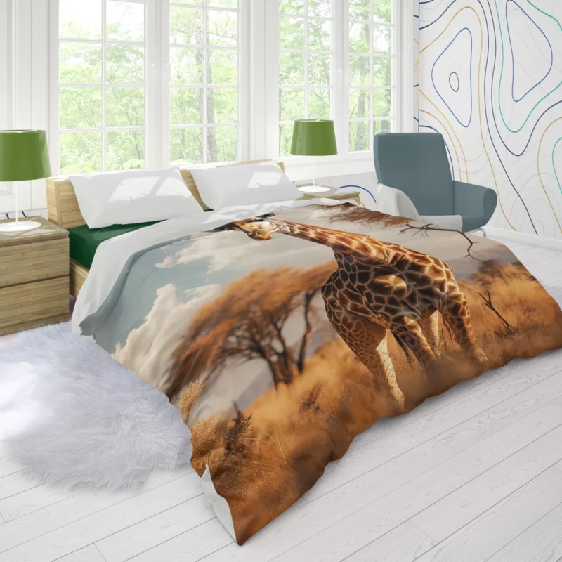 Full Body Giraffe Photography Duvet Cover