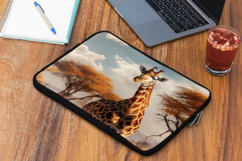 Full Body Giraffe Photography Laptop Sleeve 2