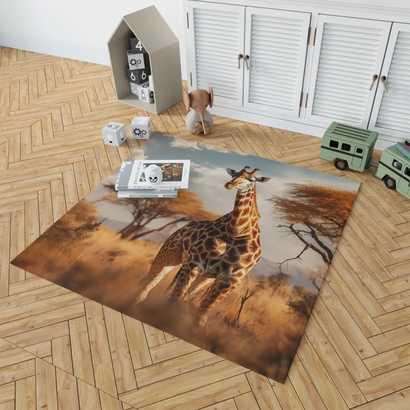 Full Body Giraffe Photography Rug 1