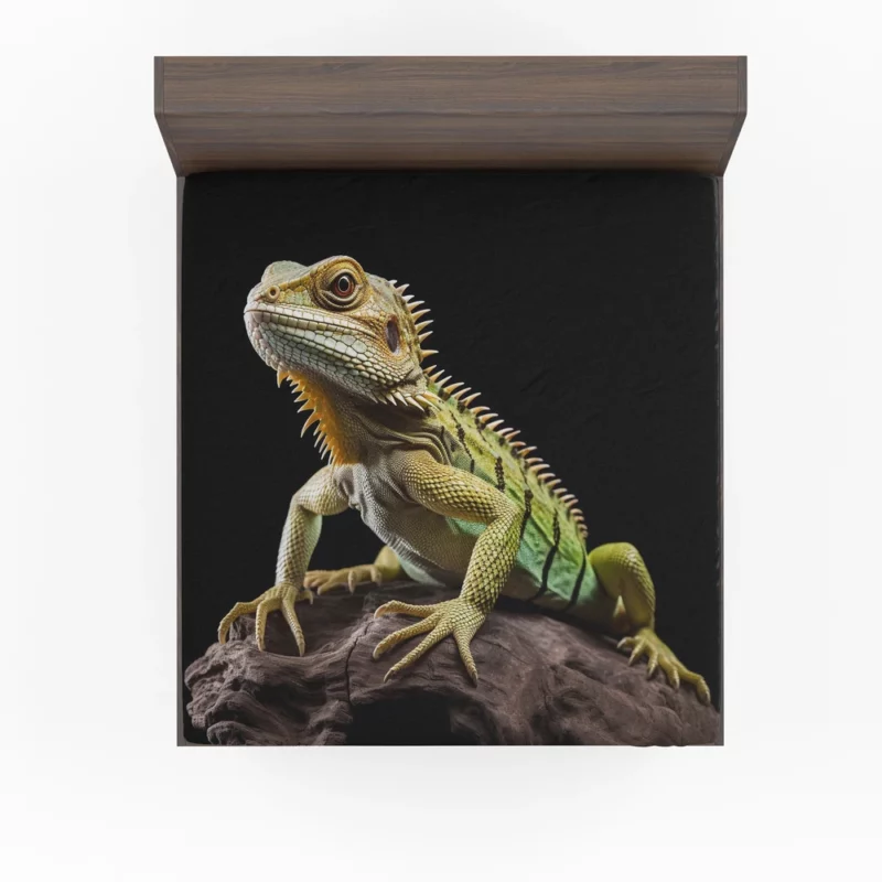 Full Body Lizard AI Art Fitted Sheet